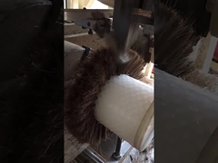 spazzola a rulli a coda di cavallo personalizzata per la pulizia della lavorazione alimentare