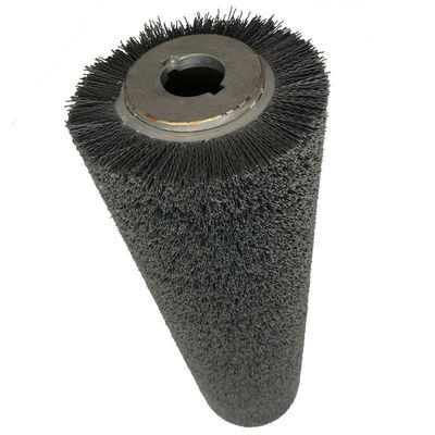 Customized Industrial Abrasive Wire Spiral Steel Wire Cleaning Cylinder Roller Brush For Polishing