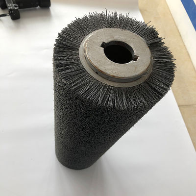 Customized Industrial Abrasive Wire Spiral Steel Wire Cleaning Cylinder Roller Brush For Polishing
