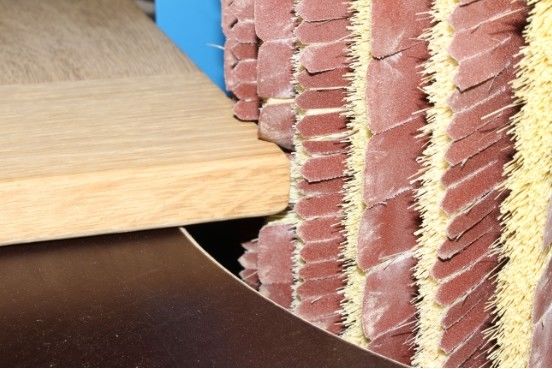 Grit 150 Sandpaper Strip Brush Sisal Sanding Brush Wood Polishing Cleaning Brush Roller