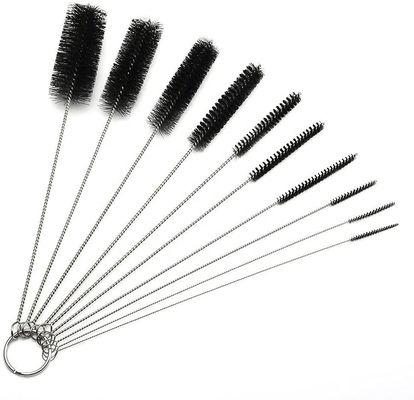 Straw Cleaning Brush Stainless Steel Nylon Spiral Cleaning Brush