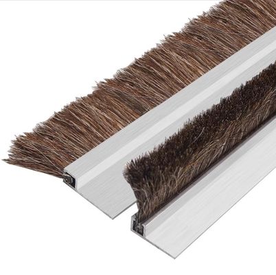 Custom Industrial Brush Strip Horse Bristle Brush Door Bottom Sealing Strip Brush For Sealing/Cleaning/Dust Removal